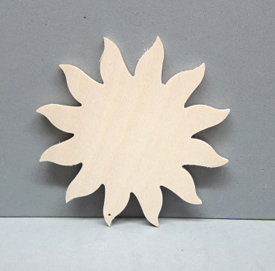 Sperrholz-Sonne 7cm